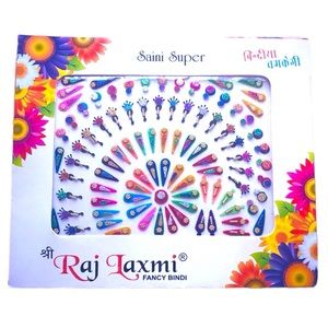 NEW - COLORFUL FANCY BINDI PACK